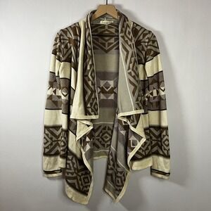 Staring At Stars Sweater Women Size‎ Small Boho Open Front Long Sleeve Cardigan